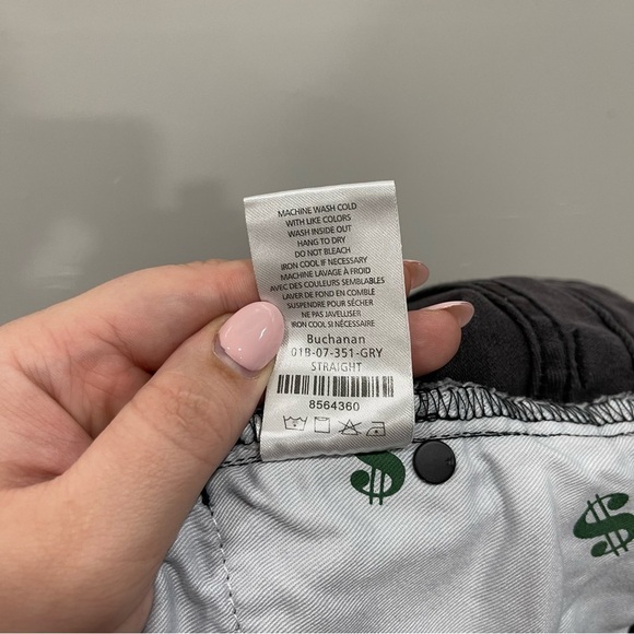 Five Four Men’s Buchanan Straight Jeans in Gray 36 - Picture 11 of 11